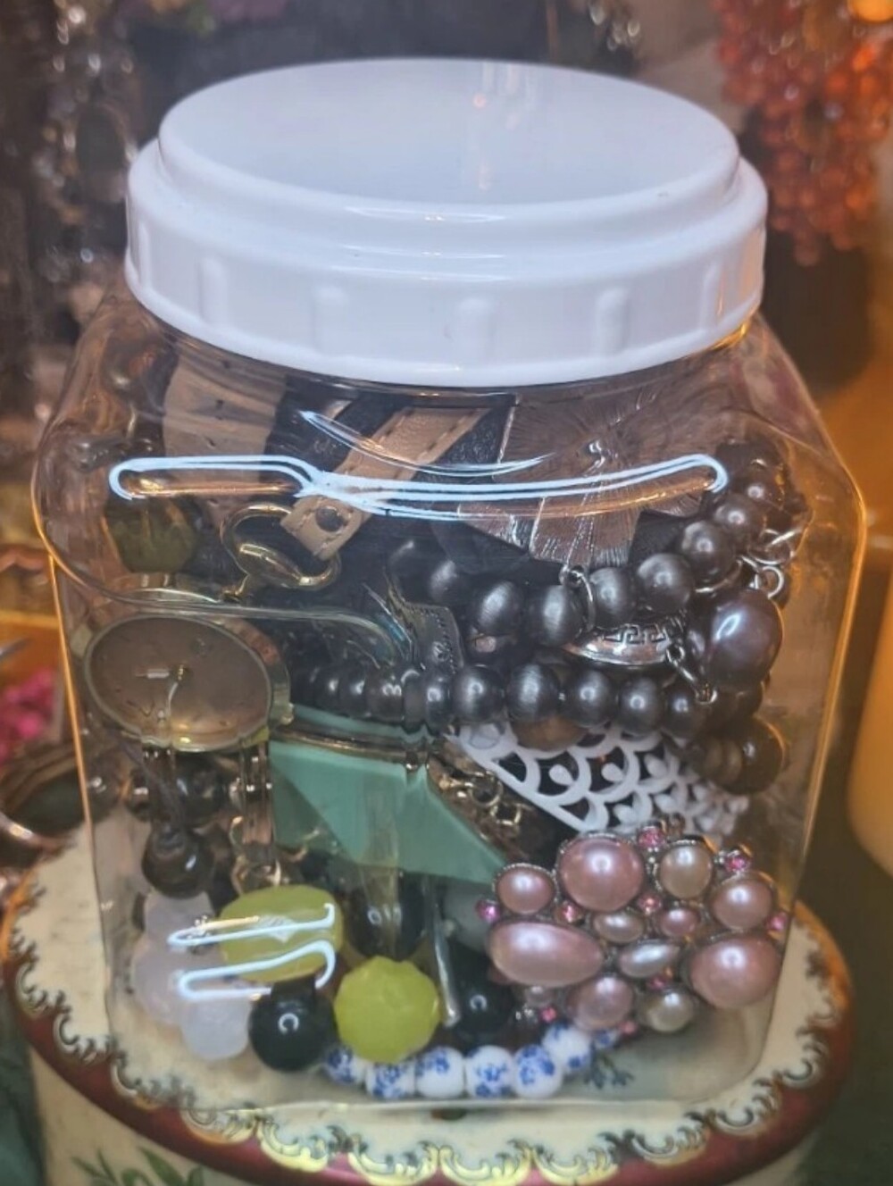 Mystery Craft & Wearables Jewelry Jar Open Your Own!  3+Lb Lot